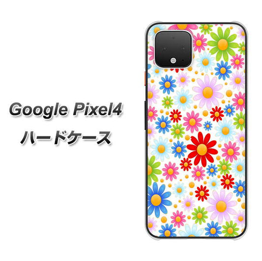 Google Pixel 4 高画質仕上げ 背面印刷 ハードケース【606 マーガレット】