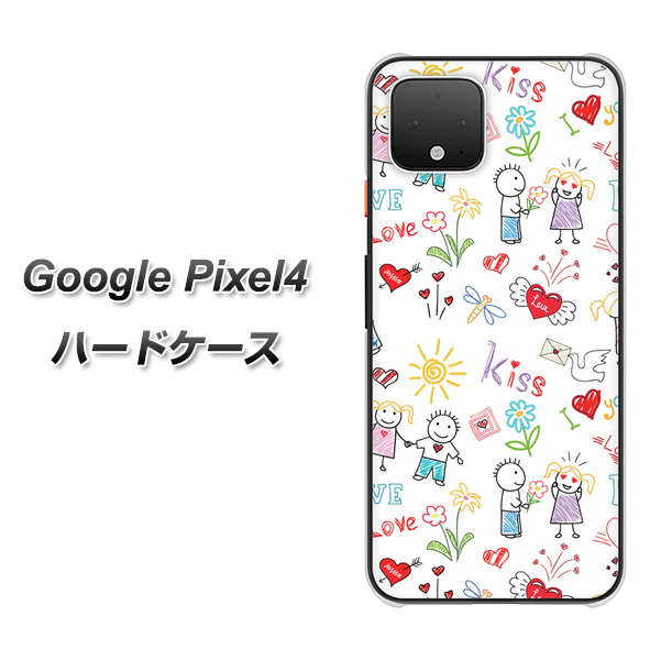 Google Pixel 4 高画質仕上げ 背面印刷 ハードケース【710 カップル】