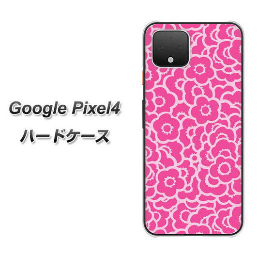 Google Pixel 4 高画質仕上げ 背面印刷 ハードケース【716 ピンクフラワー】