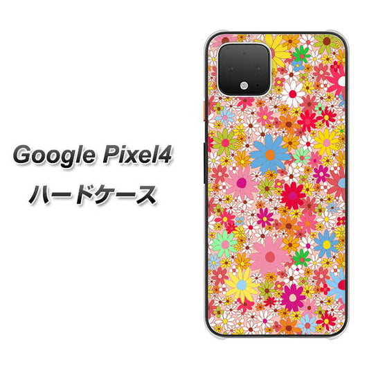 Google Pixel 4 高画質仕上げ 背面印刷 ハードケース【746 花畑A】