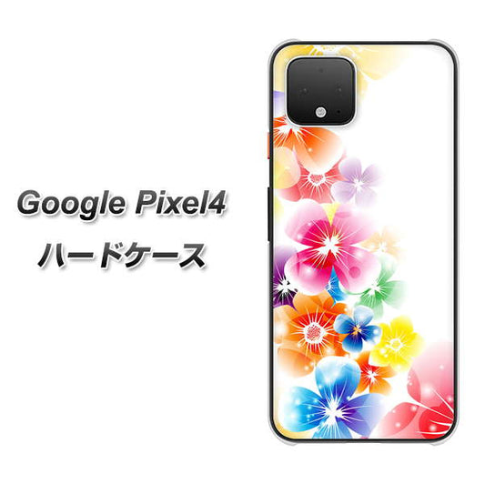 Google Pixel 4 高画質仕上げ 背面印刷 ハードケース【1209 光と花】