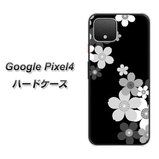 Google Pixel 4 高画質仕上げ 背面印刷 ハードケース【1334 桜のフレーム】