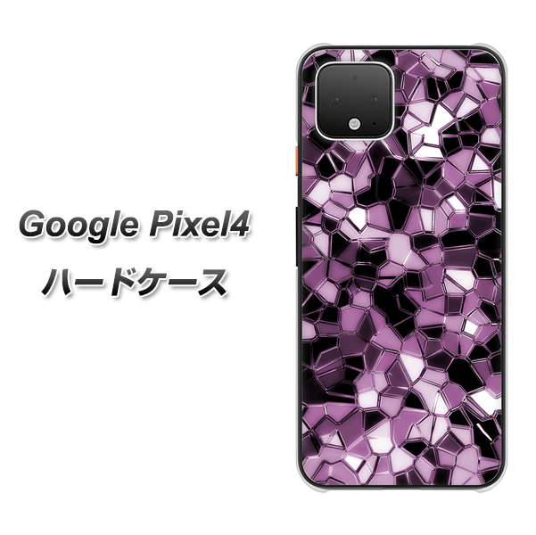 Google Pixel 4 高画質仕上げ 背面印刷 ハードケース【EK837 テクニカルミラーパープル】