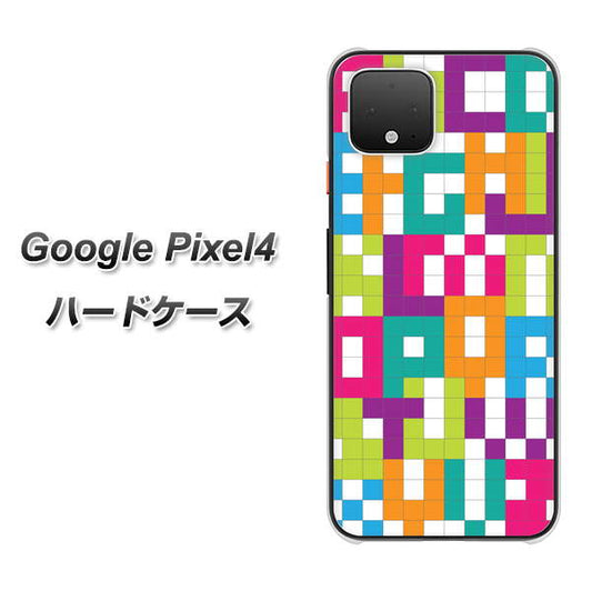 Google Pixel 4 高画質仕上げ 背面印刷 ハードケース【IB916  ブロックアルファベット】