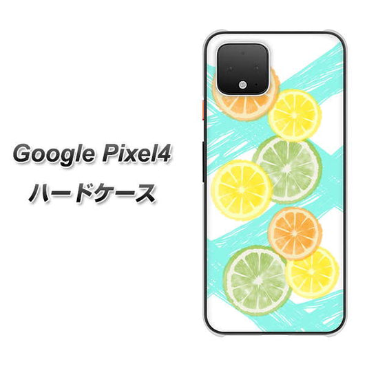 Google Pixel 4 高画質仕上げ 背面印刷 ハードケース【YJ183 オレンジライム】