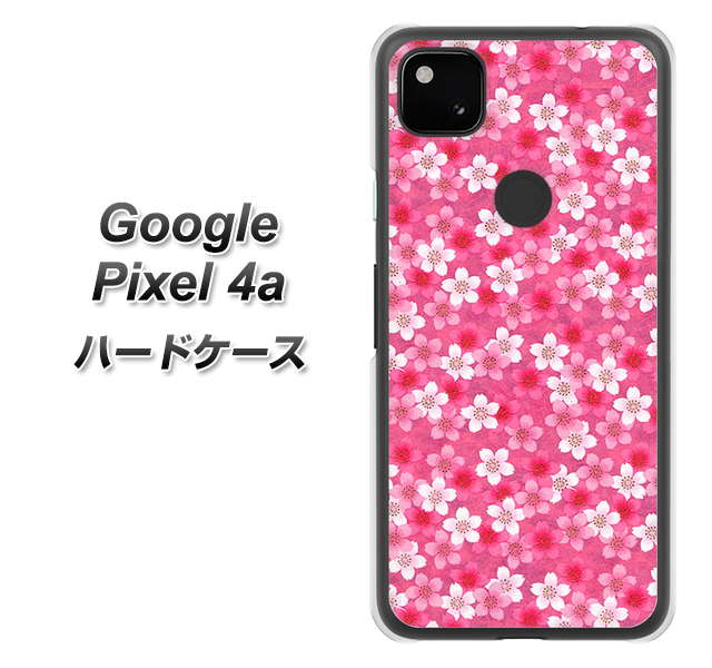 Google Pixel 4a 高画質仕上げ 背面印刷 ハードケース【065 さくら】
