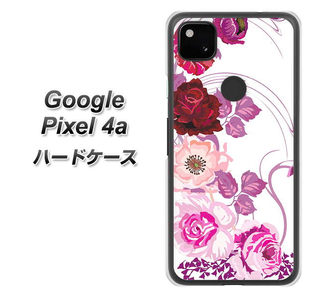 Google Pixel 4a 高画質仕上げ 背面印刷 ハードケース【116 ６月のバラ】