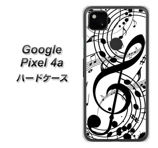 Google Pixel 4a 高画質仕上げ 背面印刷 ハードケース【260 あふれる音符】