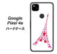 Google Pixel 4a 高画質仕上げ 背面印刷 ハードケース【294 ハート色の塔】