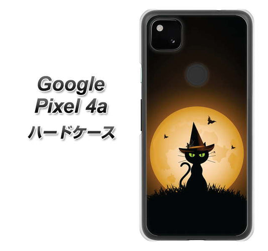 Google Pixel 4a 高画質仕上げ 背面印刷 ハードケース【440 猫の魔法使い】