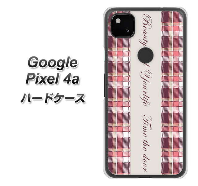 Google Pixel 4a 高画質仕上げ 背面印刷 ハードケース【518 チェック柄besuty】