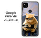 Google Pixel 4a 高画質仕上げ 背面印刷 ハードケース【595 にゃんとサイクル】