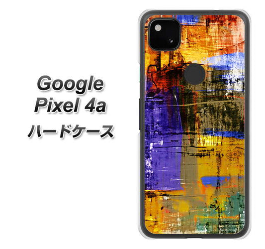 Google Pixel 4a 高画質仕上げ 背面印刷 ハードケース【609 クラッシュアートBL】