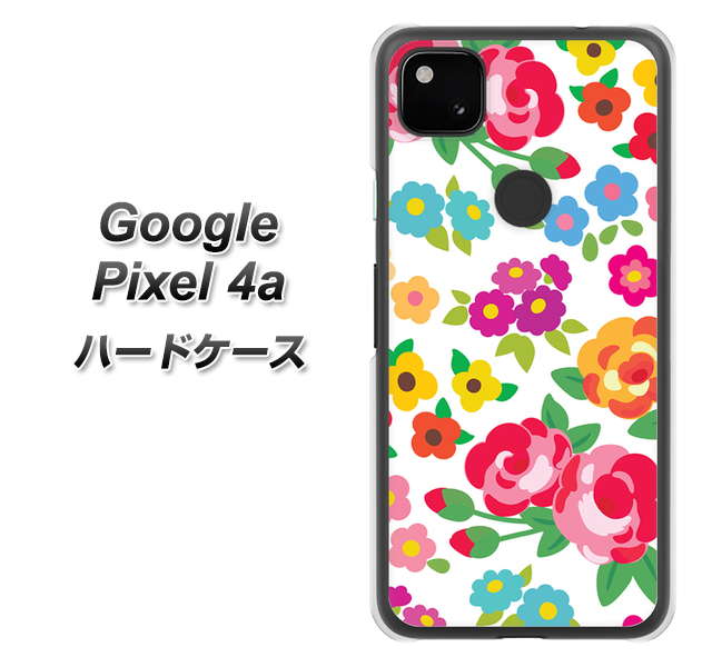 Google Pixel 4a 高画質仕上げ 背面印刷 ハードケース【776 5月のフラワーガーデン】