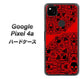 Google Pixel 4a 高画質仕上げ 背面印刷 ハードケース【AG835 苺骸骨曼荼羅（赤）】