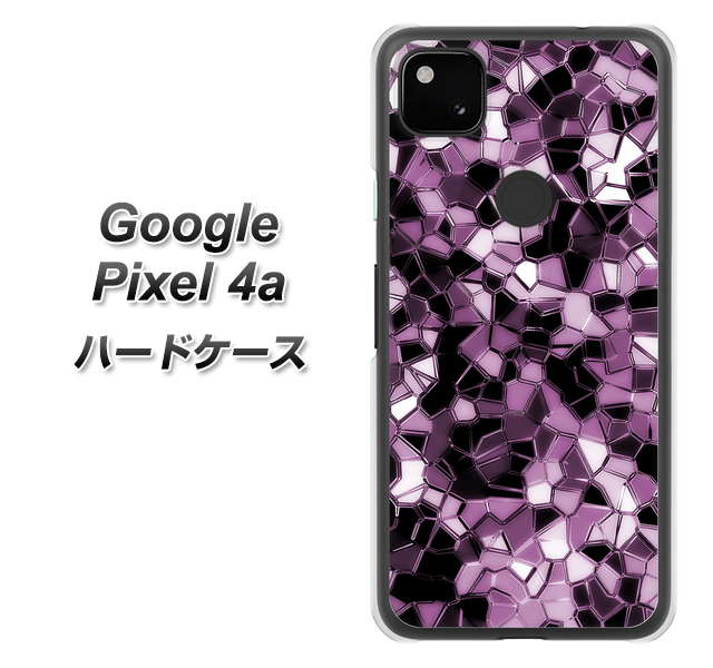 Google Pixel 4a 高画質仕上げ 背面印刷 ハードケース【EK837 テクニカルミラーパープル】