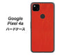 Google Pixel 4a 高画質仕上げ 背面印刷 ハードケース【EK852 レザー風レッド】