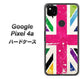 Google Pixel 4a 高画質仕上げ 背面印刷 ハードケース【SC806 ユニオンジャック ピンクビンテージ】