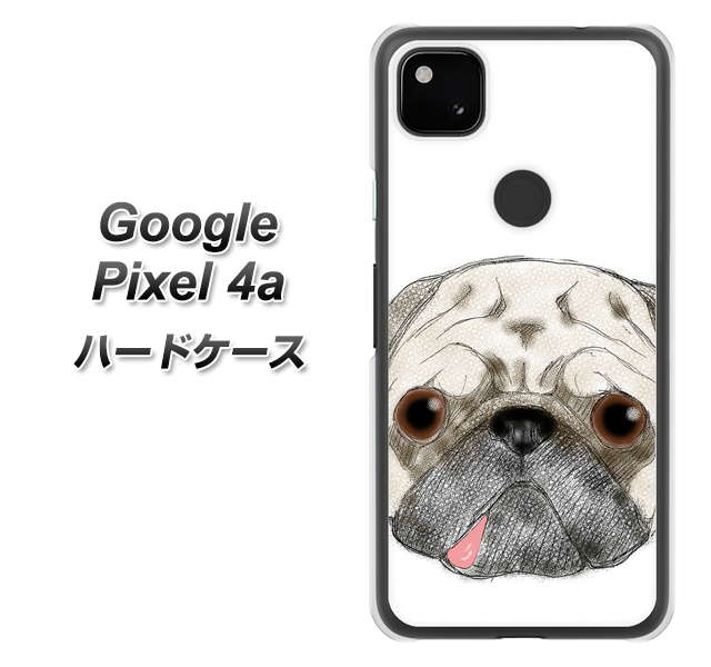 Google Pixel 4a 高画質仕上げ 背面印刷 ハードケース【YD855 パグ01】