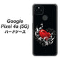 Google Pixel 4a (5G) 高画質仕上げ 背面印刷 ハードケース【032 クリスタルハート】