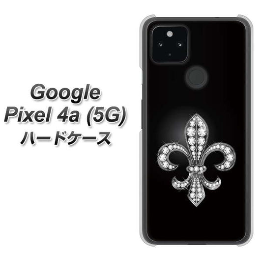 Google Pixel 4a (5G) 高画質仕上げ 背面印刷 ハードケース【042 ラインストーン風の印刷ゴージャスユリ】