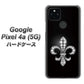Google Pixel 4a (5G) 高画質仕上げ 背面印刷 ハードケース【042 ラインストーン風の印刷ゴージャスユリ】