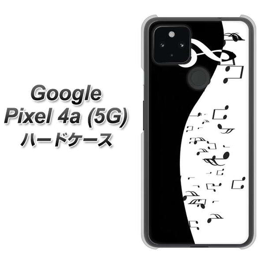 Google Pixel 4a (5G) 高画質仕上げ 背面印刷 ハードケース【114 モノトーンのリズム】