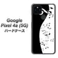 Google Pixel 4a (5G) 高画質仕上げ 背面印刷 ハードケース【114 モノトーンのリズム】