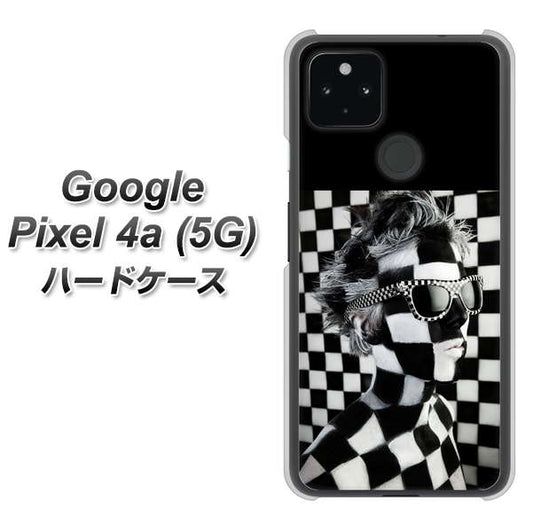 Google Pixel 4a (5G) 高画質仕上げ 背面印刷 ハードケース【357 bk&wh】