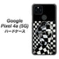 Google Pixel 4a (5G) 高画質仕上げ 背面印刷 ハードケース【357 bk&wh】