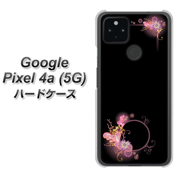 Google Pixel 4a (5G) 高画質仕上げ 背面印刷 ハードケース【437 華のフレーム】