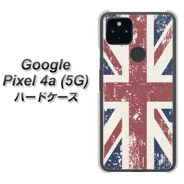 Google Pixel 4a (5G) 高画質仕上げ 背面印刷 ハードケース【506 ユニオンジャック ビンテージ】