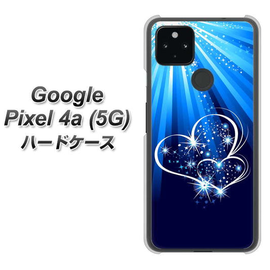 Google Pixel 4a (5G) 高画質仕上げ 背面印刷 ハードケース【702 スイミングハート】
