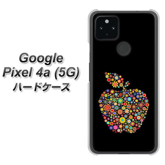 Google Pixel 4a (5G) 高画質仕上げ 背面印刷 ハードケース【1195 カラフルアップル】