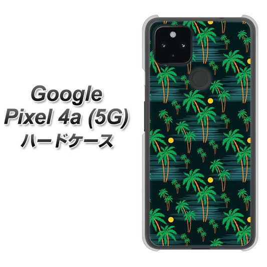 Google Pixel 4a (5G) 高画質仕上げ 背面印刷 ハードケース【1315 月夜とヤシ】