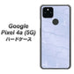 Google Pixel 4a (5G) 高画質仕上げ 背面印刷 ハードケース【1341 かくれハート（ライトブルー）】
