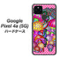 Google Pixel 4a (5G) 高画質仕上げ 背面印刷 ハードケース【AG806 きのこ（ピンク）】