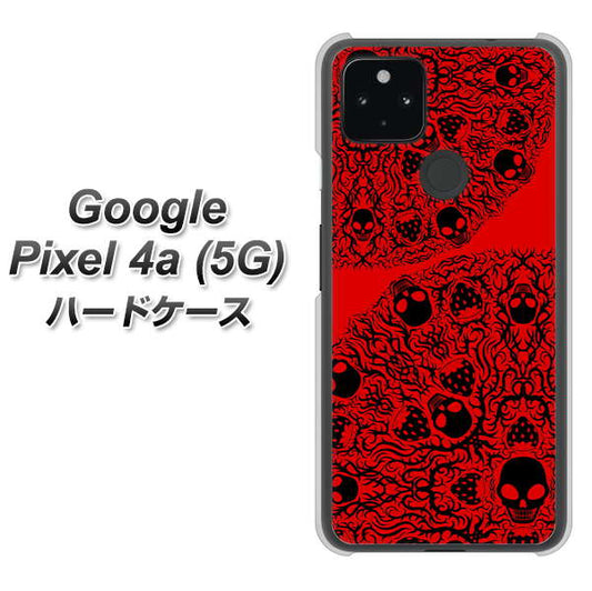 Google Pixel 4a (5G) 高画質仕上げ 背面印刷 ハードケース【AG835 苺骸骨曼荼羅（赤）】