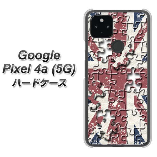 Google Pixel 4a (5G) 高画質仕上げ 背面印刷 ハードケース【EK803 ユニオンジャックパズル】