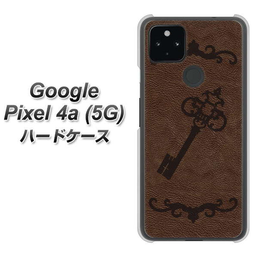 Google Pixel 4a (5G) 高画質仕上げ 背面印刷 ハードケース【EK824  レザー風アンティークキー】