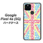 Google Pixel 4a (5G) 高画質仕上げ 背面印刷 ハードケース【EK895 ユニオンジャックパステルフラワー】