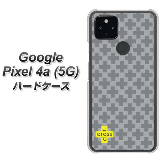 Google Pixel 4a (5G) 高画質仕上げ 背面印刷 ハードケース【IB900  クロスドット_グレー】