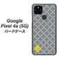 Google Pixel 4a (5G) 高画質仕上げ 背面印刷 ハードケース【IB900  クロスドット_グレー】