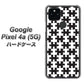 Google Pixel 4a (5G) 高画質仕上げ 背面印刷 ハードケース【IB903  ジグソーパズル_モノトーン】