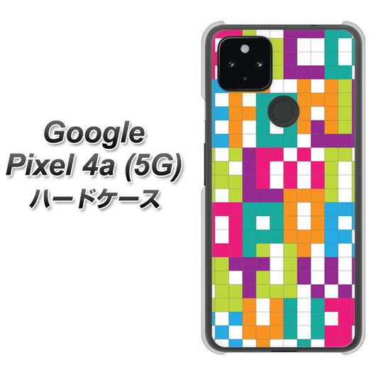 Google Pixel 4a (5G) 高画質仕上げ 背面印刷 ハードケース【IB916  ブロックアルファベット】