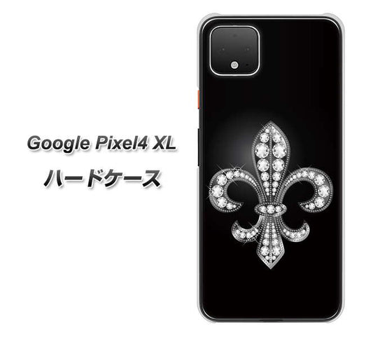 Google Pixel 4 XL 高画質仕上げ 背面印刷 ハードケース【042 ラインストーン風の印刷ゴージャスユリ】