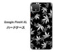 Google Pixel 4 XL 高画質仕上げ 背面印刷 ハードケース【064 モノトーン大麻ブラック】