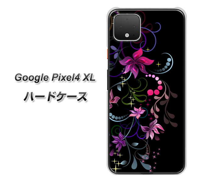 Google Pixel 4 XL 高画質仕上げ 背面印刷 ハードケース【263 闇に浮かぶ華】