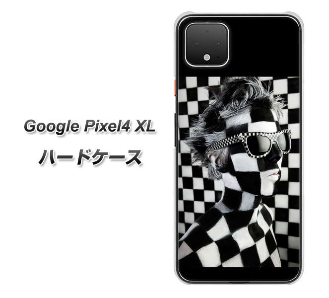 Google Pixel 4 XL 高画質仕上げ 背面印刷 ハードケース【357 bk&wh】