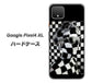 Google Pixel 4 XL 高画質仕上げ 背面印刷 ハードケース【357 bk&wh】
